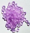 100 4x6mm Transparent Matte Alexandrite Drop Beads